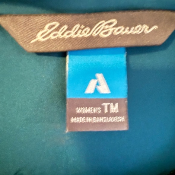 Eddie Bauer Women's Downlight 2.0 Hooded Puffer Jacket Meridian Blue Medium TALL - Picture 3 of 15
